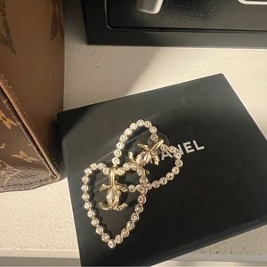 Heart CHANEL earrings
